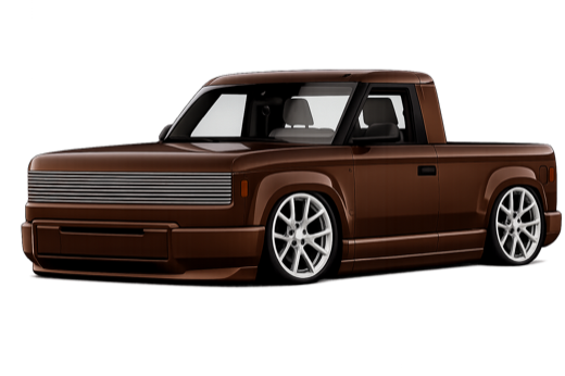 Brown mini truck