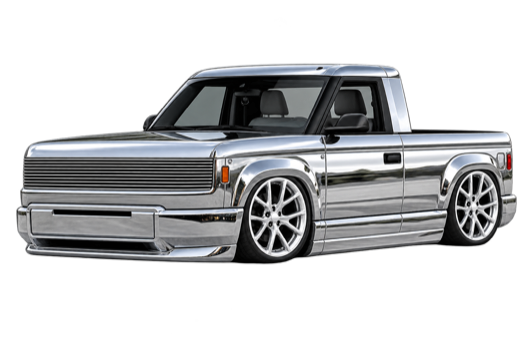Chrome mini truck