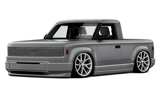 Grey mini truck